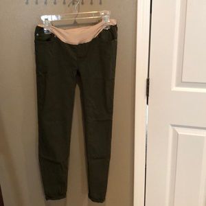 Olive skinny jeggings